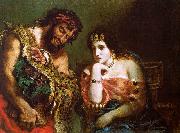 Eugene Delacroix Cleopatra and the Peasant oil painting on canvas
